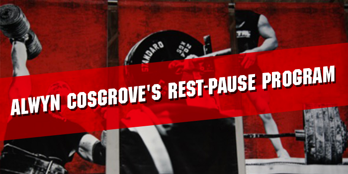 Alwyn Cosgrove's Rest-Pause Program