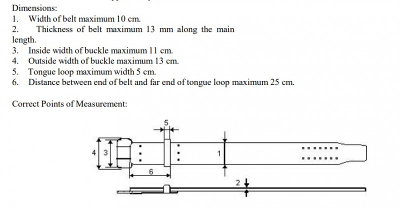 ipf belt specs