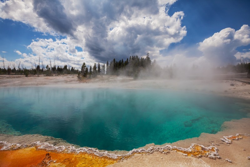 15219527 - west thumb geyser basin in yellowstone national park