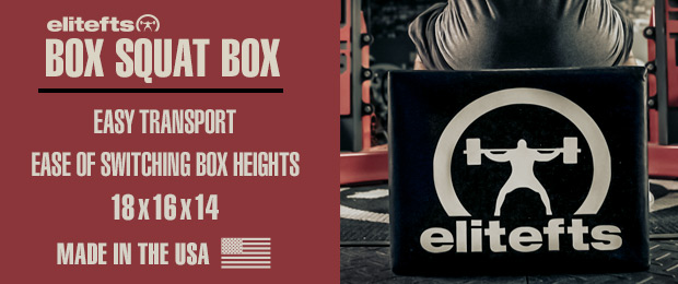 Box Squat triple vs more bands 