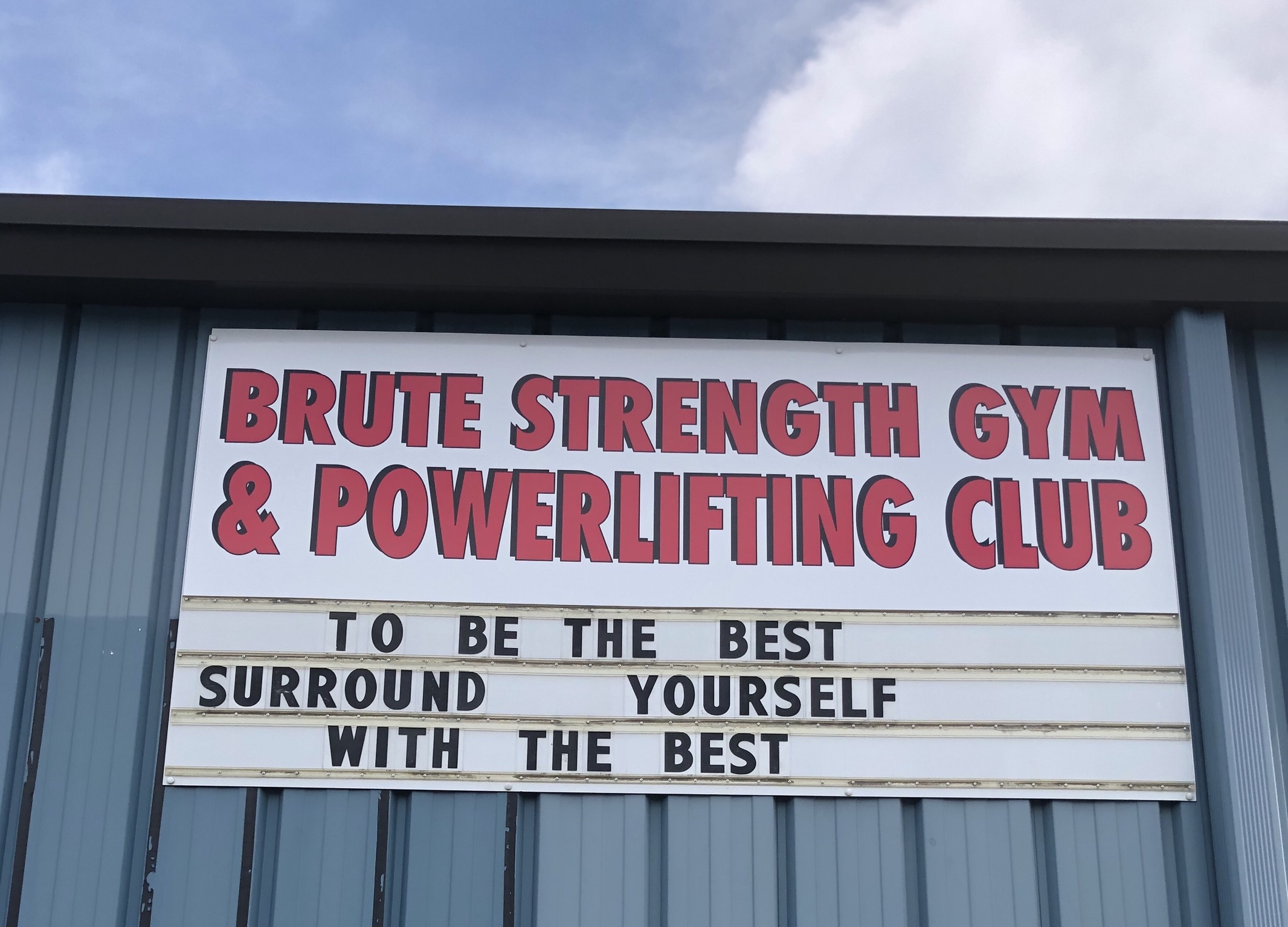 brute outside sign pic