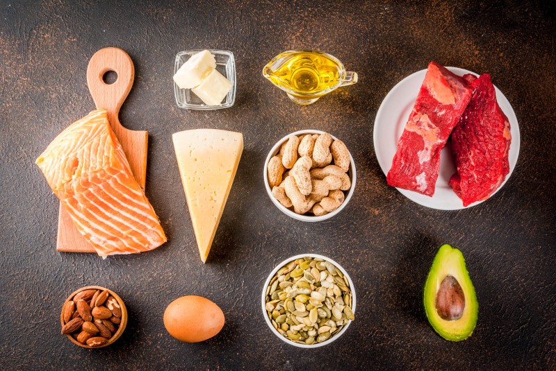 Ketogenic low carbs diet ingredients