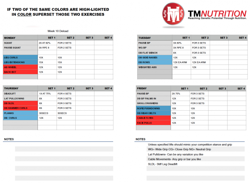 tm 15 week prep rpe 10