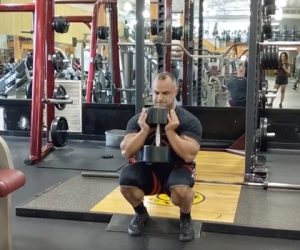 Goblet Squats on The Belt Squat