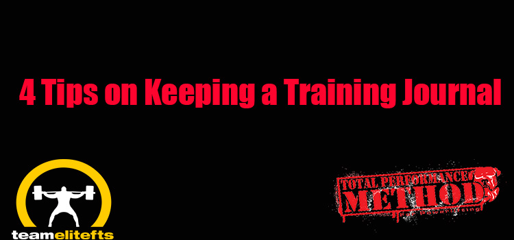 4 Tips on Keeping a Training Journal