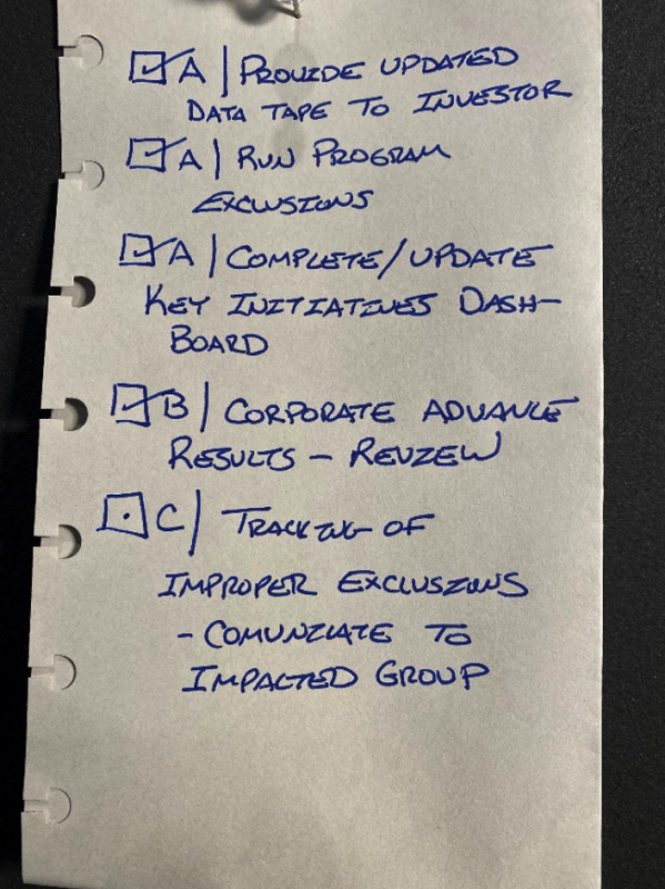 Erik Eggers Professional Prioritization Example