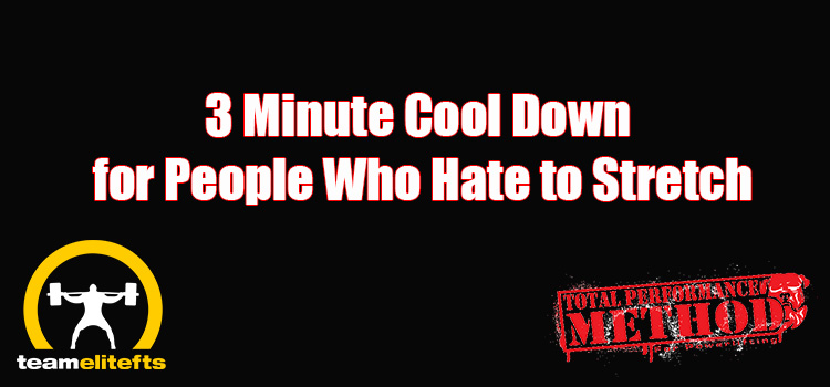 3 Minute Cool Down for People Who Hate to Stretch-with Video