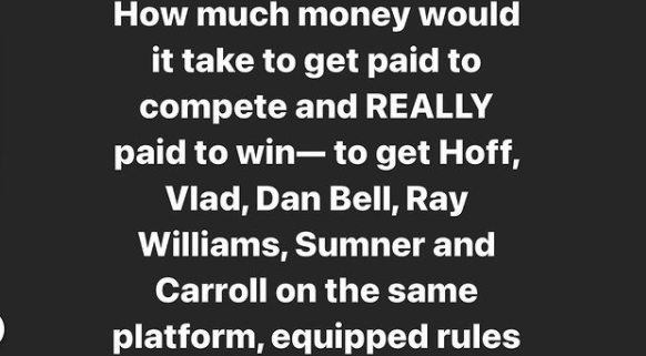 How Much Money Would It Take To Get ALL The Best Squatters To Compete Against Each Other? Could This Happen? Brian Carroll Thinks So...