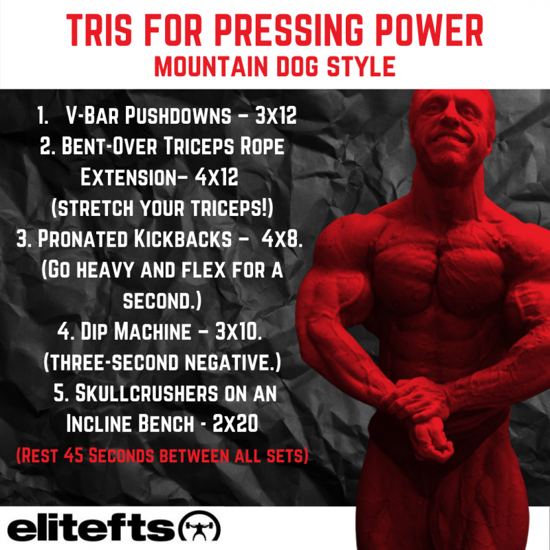 TRIS FOR PRESSING POWER