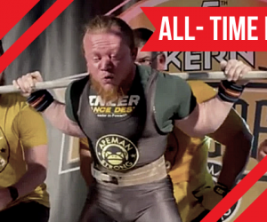 Blake Lahew Totals 2006 lbs at 181 for an ALL TIME WORLD RECORD 