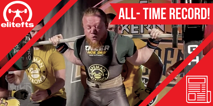 Blake Lahew Totals 2006 lbs at 181 for an ALL TIME WORLD RECORD 
