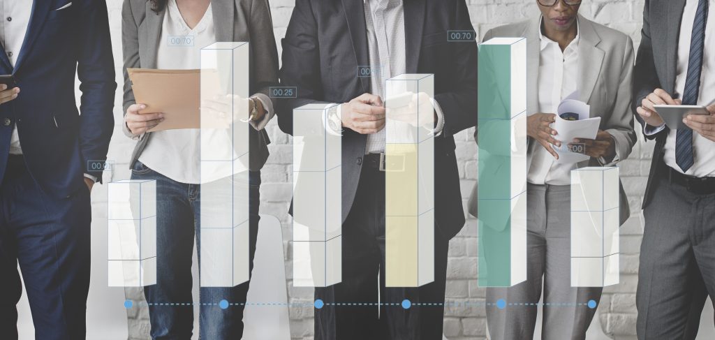 bar-graph-statistics-for-male-and-female-business-concept