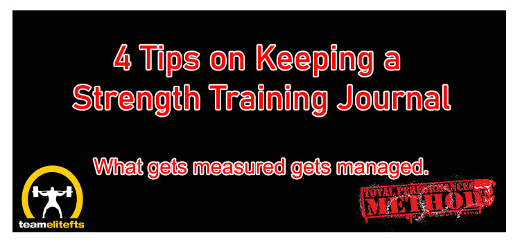 4 Tips on Keeping a Strength Training Journal