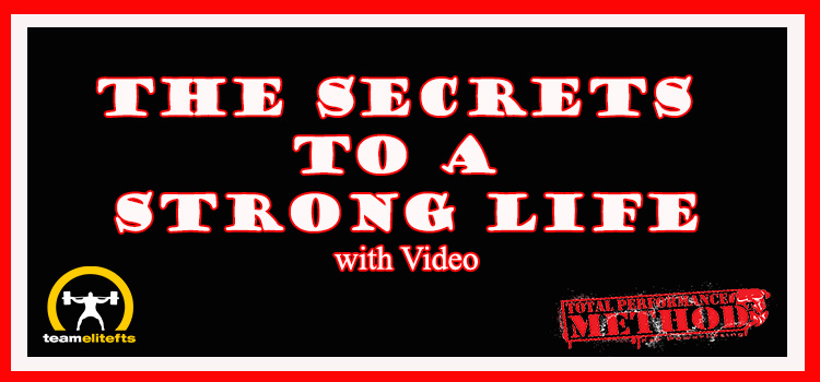 The Secrets to a Strong Life-Video