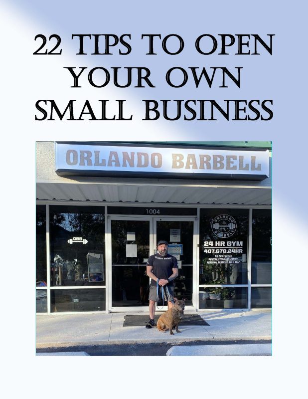 My new eBook: 22 Tips To Open Your Own Small Business is live here on EliteFTS!
