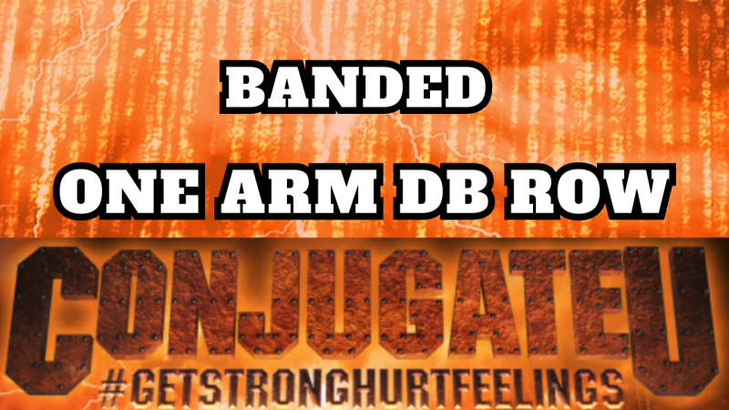 BANDED ONE ARM DB ROW